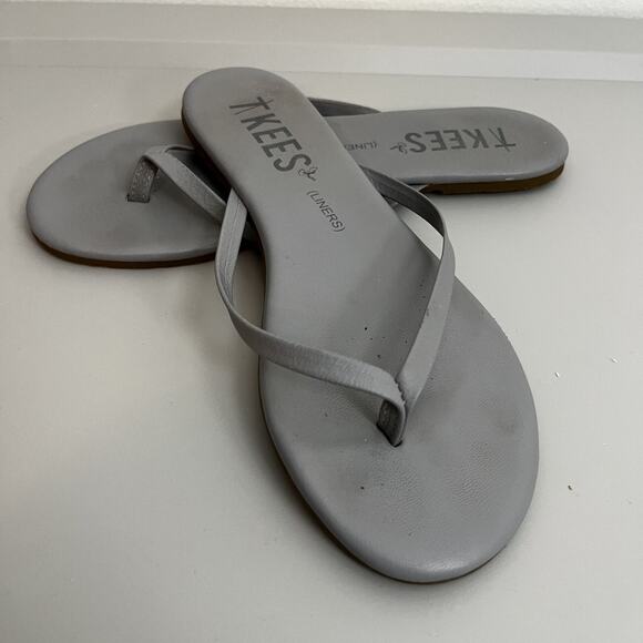 Tkee’s Women’s Liners Gray Slip On Strappy Flip Flop Sz 6.5, EU 37 - Picture 3 of 7